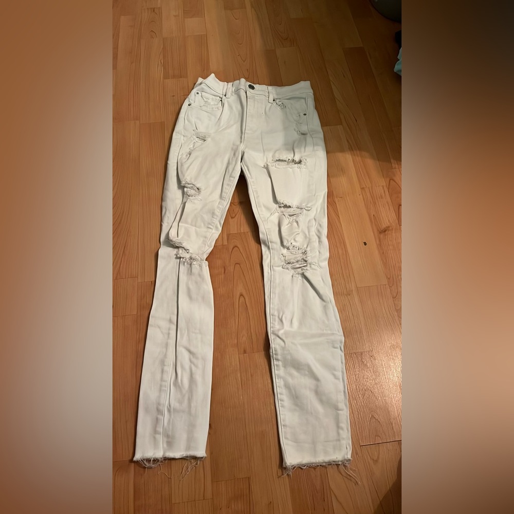 Garage White Skinny Jeans